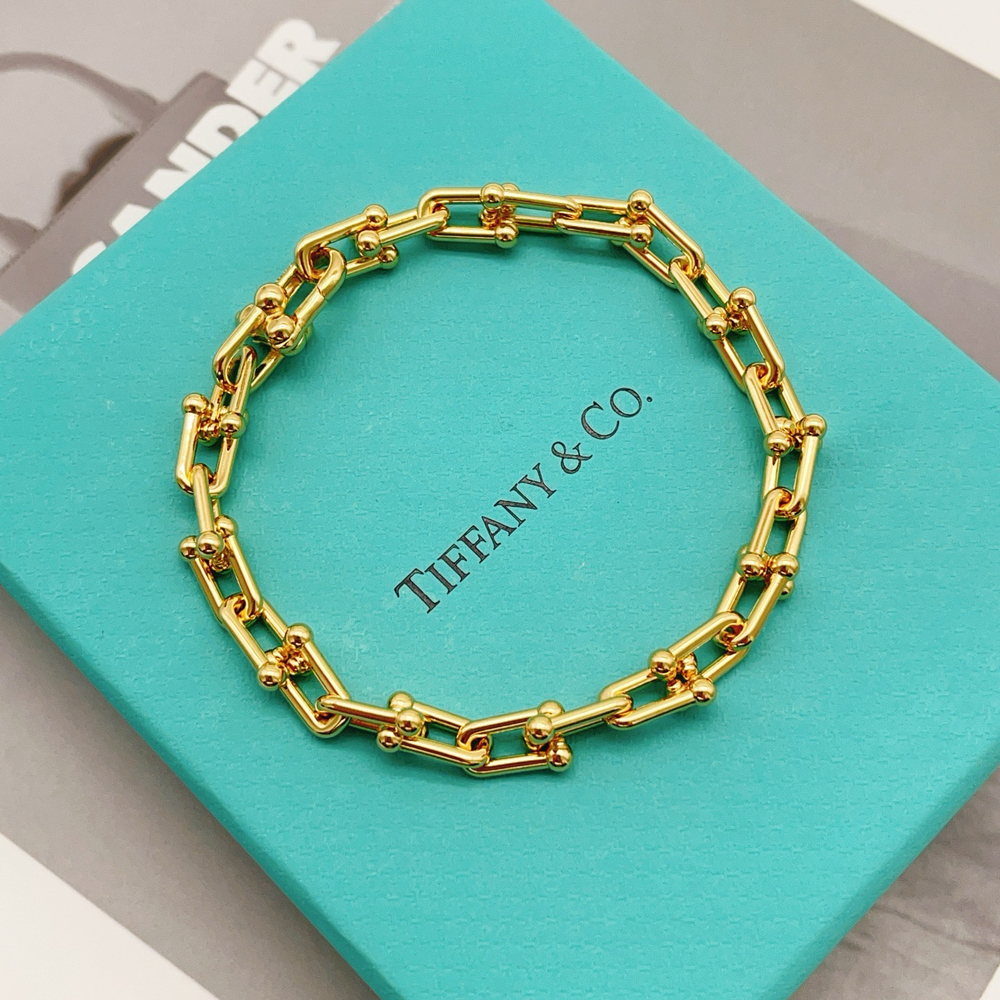 Tiffany & Co. U-shaped gold bracelet